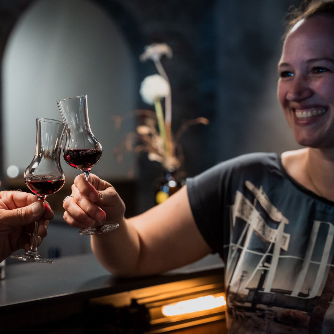 Schoko Kirsch Likör Alte Gutsbrennerei Philipp Koch Prost