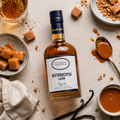 Butterscotch Likör | mit Whisky verfeinerter Butter-Scotch Likör | 0,5L | 20%