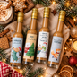 tierische Weihnachten Set | 4 x Spekulatius Sahnelikör mit Tier-Motiven 0,4 L I 15% vol.