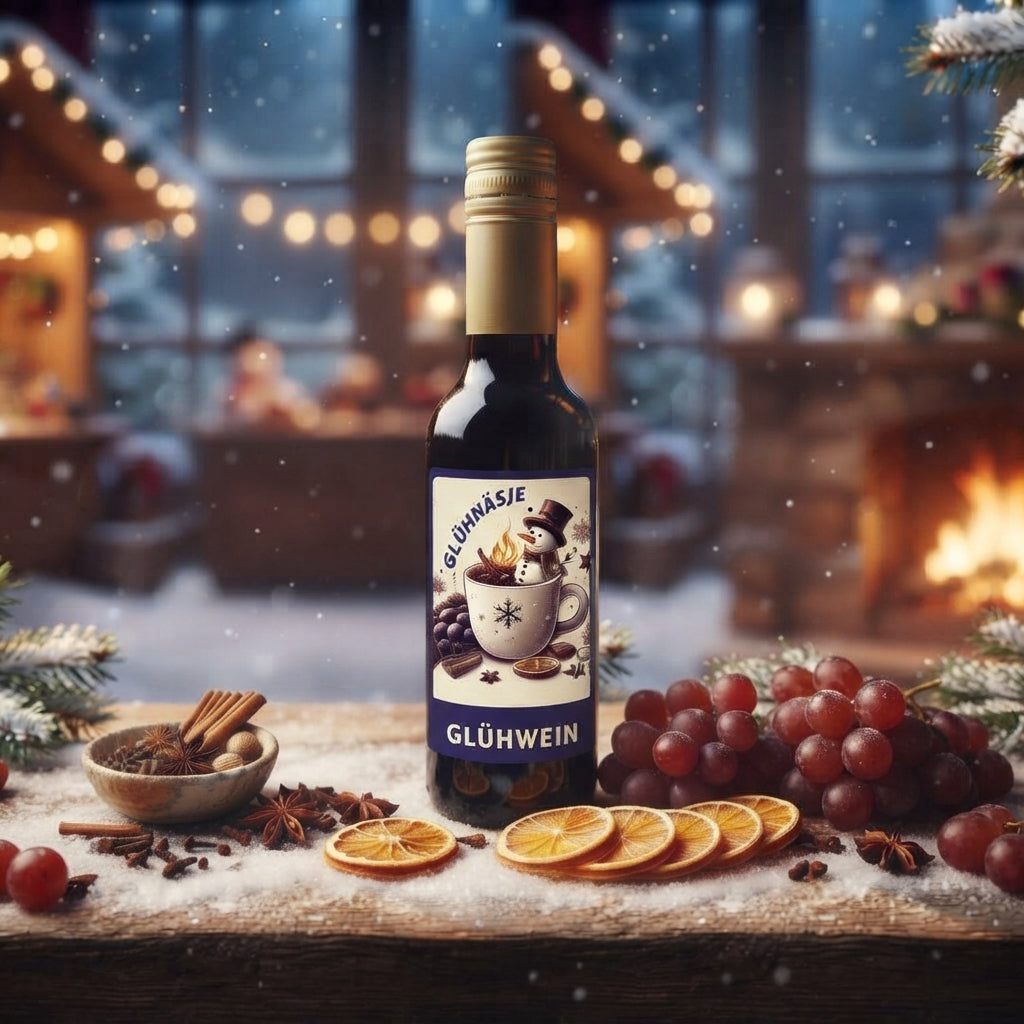 Mini Glühwein rot / weiss 0,25 L für 2 Tassen Glühwein