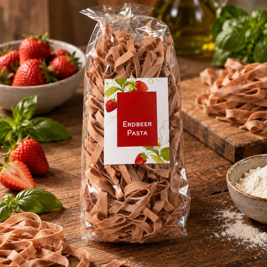 Erdbeer Pasta I rosa Nudeln mit echtem Erdbeerpürree