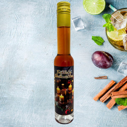 Pflaumen Likör Winteredition | flüssige Grußbotschaft mit Pflaume & Zimt Geschmack | 0,1L | 18%