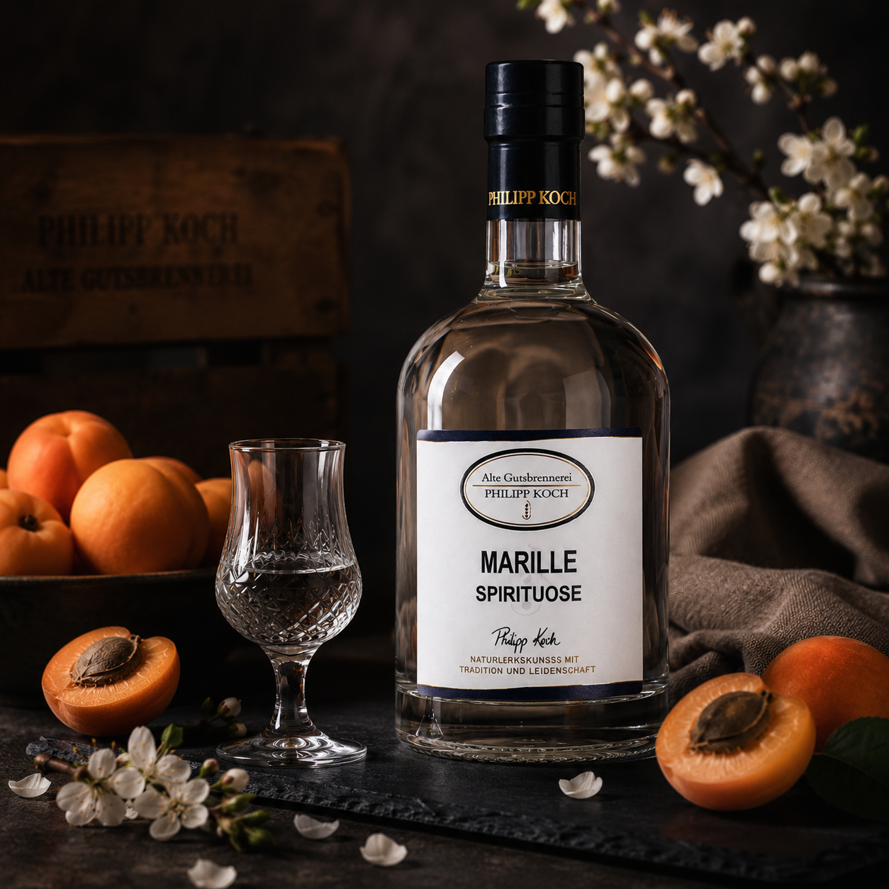 Marillen Spirituose | fruchtiger Marillen Schnaps | 0,5L | 35%